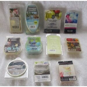 Lot of 11 Partials Scented Wax Melts Yankee Candle Scentsy Better Homes Gardens